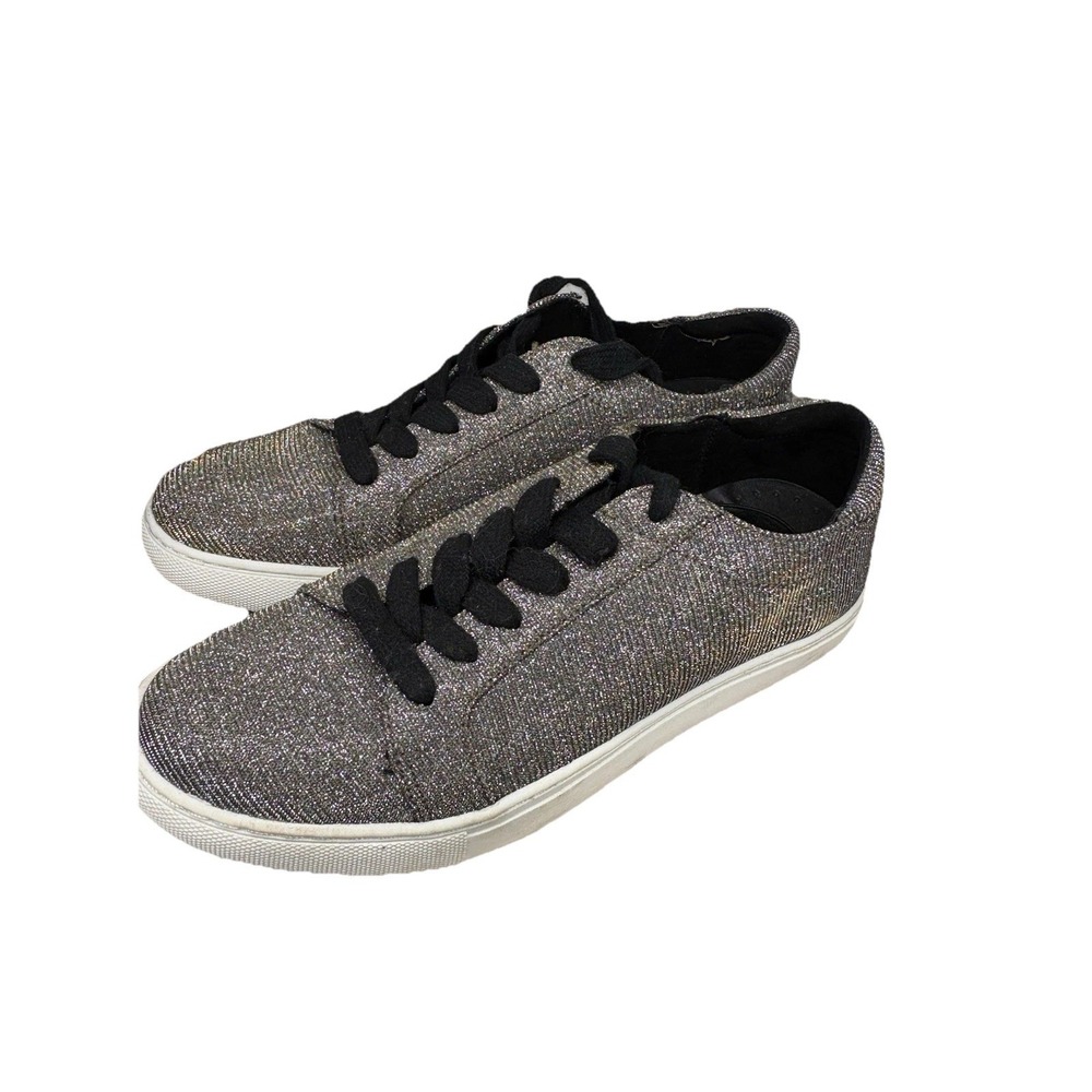 Kenneth Cole Reaction Womens 6 Joey Sneakers Tennis Shoe Bronze Silver Sparkle